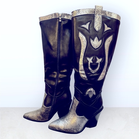 ANN CREEK 'Boma' Western Boots - Size 9.5 |
Stunning Black & White Design! - Picture 7 of 13